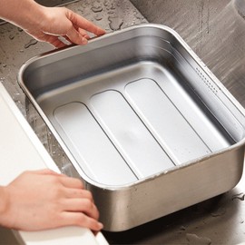Badya (Hyundai Hmall) [Quick delivery] Badya 18-8 stainless steel dishwashing bin, single attribute / 밧드야 (현대Hmall) [휙배송]밧드야 18-8스테인리스 설거지통, 단일속성