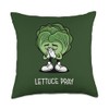Lettuce Pray Funny Christian Throw Pillow