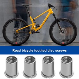 LT Easiyl Pack of 10 Bicycle Chainring Bolts Bicycle Crankset Screw Chainring Screws Crank Mounting Screw for Mountain Bike Road Bike Folding Bike Triple Disc