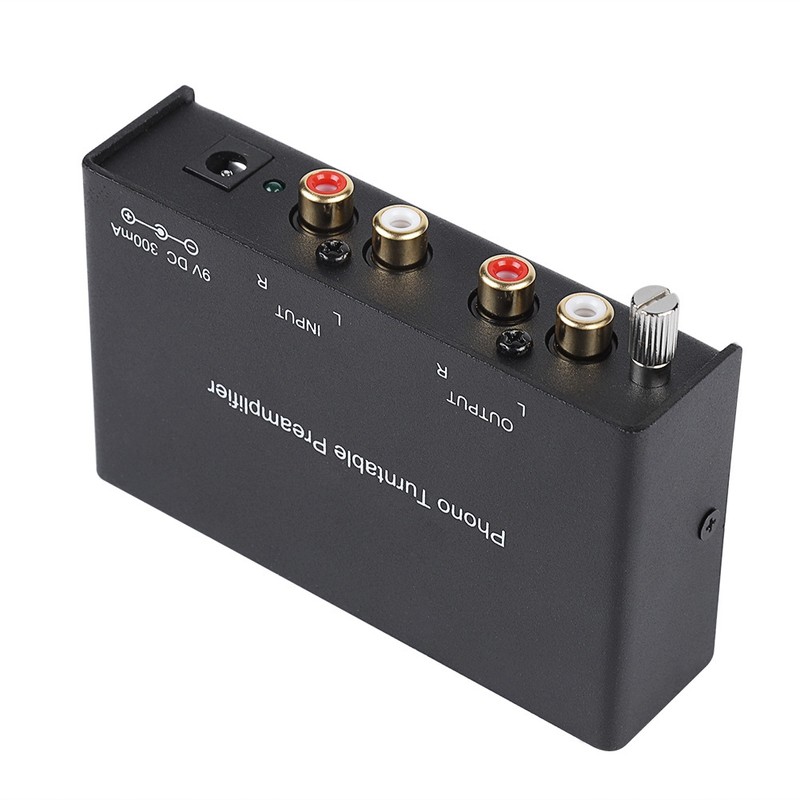 Dual channel Phono Preamplifier RCA Preamplifier Output Noise Cancelling Phono