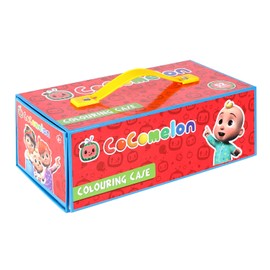 Cocomelon Colouring Set 52 Piece Art Case Stationery Tool Box Pens Pencils Kids Painting Activity Chest
