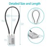SISAV 30CM/12in Long Cable Locks Cable 4-Digit Combination Lock Re-settable
