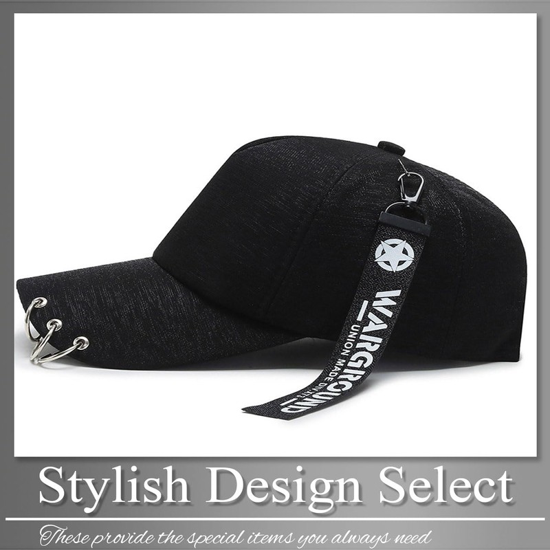 Buzz Selection CAP282 Cap, Hat, Logo, Charm, Ring, Outdoor, Men's,