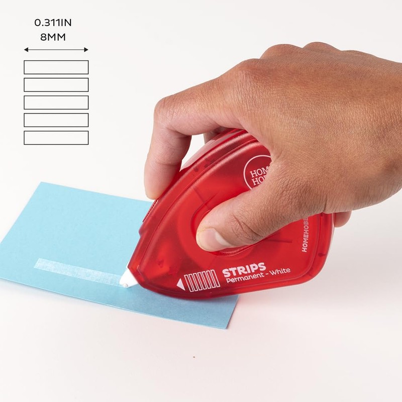 HomeHobby by 3L, Double-Sided Tape Runner, Non-refillable Strips, Permanent 10m/33'