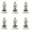 TAODAN 6 Sets 304 Stainless Steel Square Head Bolt Sets