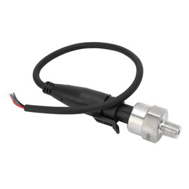 FASTROHY Pressure Transducer Sender Sensor Solenoid Universal for Oil Fuel Gas Air Water, 60 Psi, Stainless Steel