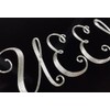 Queen Crown Car Diamond Etched Engraved on Black Aluminum Metal