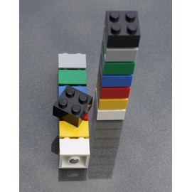 Flux Building Block Magnets/Magnetic Building Blocks (Set of 14/Colourful) for Notice Board, Whiteboard, Fridge