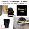 Gadjit Cup Keeper Adapter expands 2.5-3” Holds Most 18,20,21,24oz Hydro