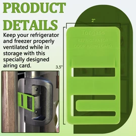 TonGass (2-Pack, Green RV Refrigerator Airing Device Service Kit - Exact Replacement Door Prop Clips Compatible with Dometic Models DM26XX and DM28XX (6-8 Cubic feet Models)