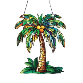 Palm Tree Christmas Ornaments - Acrylic Decor for Tree - Gifts for Palm Lovers
