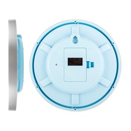 Casio IQ-481J-8JF Wall Clock, Radio, Silver, Diameter: 12.0 inches (30.5 cm), Analog, Nighttime Second Hand Stop,