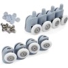Shower Door Rollers, Set of 8 Single Shower Door Runners/Wheels/Pulleys/Guides