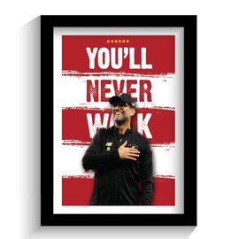 Liverpool - Liverpool V Barcelona - Jurgen Klopp Quote - Framed Print Poster.