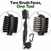 Golf Club Cleaning Brush with Lid, Dual-Sided Brush and Groove
