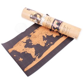 Scratch Off World Map Deluxe Travel Poster Scraping World Map Decor Gift