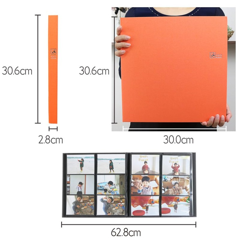 Nakabayashi TCPK-6L-240-PW, Pocketed Album, Therapy Color, Plain White