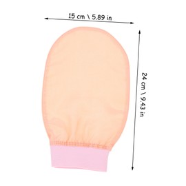 SAFIGLE Exfoliating Bathing Mitten Scrubber Glove for Women for Deep Cleaning and Gentle Exfoliation for Spa and Daily Use Lotus