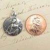 St Catherine of Alexandria Medal - Sterling Silver Antique Replica