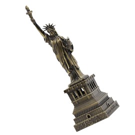 MAGICLULU Statue of Liberty Metal Figurine Decorative Artware for Home Office Unique Desktop Ornament for Wine Cabinet Ideas Elegant Statue of Model for Classy Decor