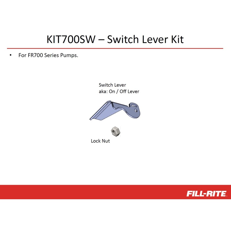 Fill-Rite KIT700SW Switch Lever Kit – OEM Replacement for 700-Series