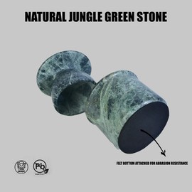 Green Onyx Butter Keeper - Round Marble Butter Dish for Countertop, 4" x 3.5" Butter Crock, Natural Green Onyx Kitchen Decor, Handle With Care