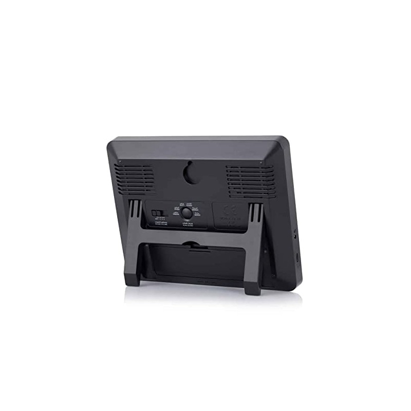ALFAJR Modern Design Wall and Table Clock (Black)