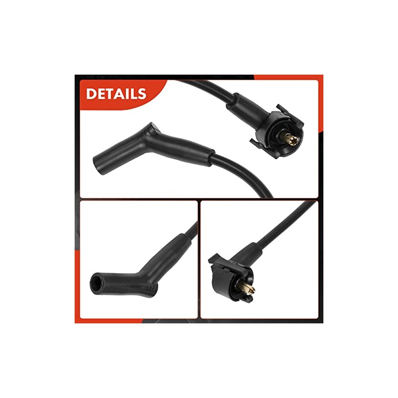 A-Premium Cable de bujía compatible con Ford Windstar 1999-2000, V6