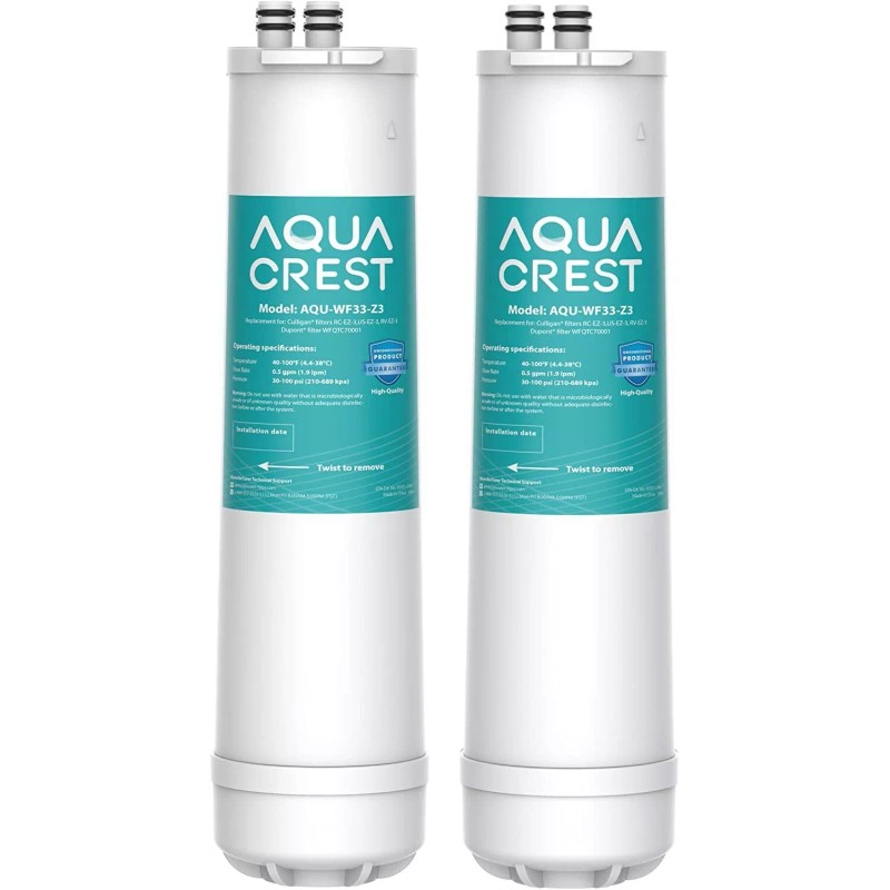 AQUA CREST Under Sink Water Filter, Replacement for Culligan RC-EZ-3,