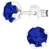 EYS JEWELRY Round Cubic Zirconia Women's Earrings 925 Silver Crystal