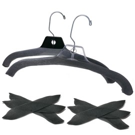 Foam Pad Hanger Covers, Charcoal Grey Foamies,100 Pack