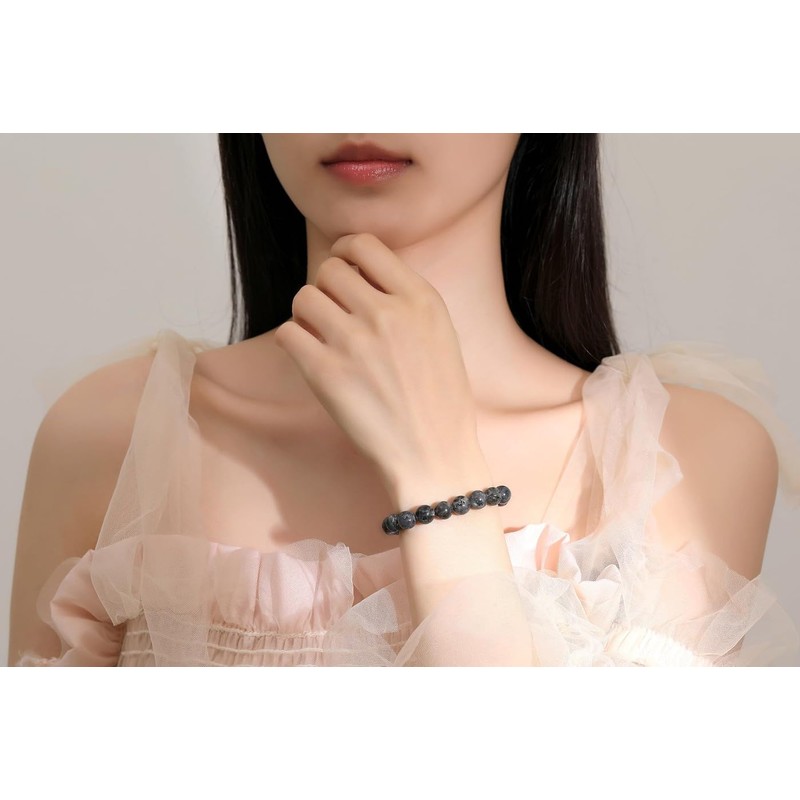 XIANNVXI Crystal Bracelet Women Men Pearl Bracelet Gemstones Healing Stones