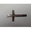 Crucifix Pendant cross Silver Plate Size: 2-1/4 inches high