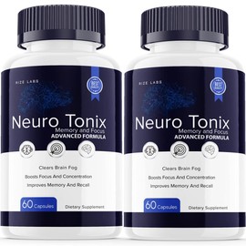 (2 Pack) Neuro Tonix Capsules NeuroTonix Memory and Focus Capsules Advanced Formula (120 Capsules)