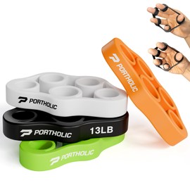 4 Pack Hand Exerciser Grip Strengthener, Finger Stretcher Hand Grip Resistance Bands Hand Strengthener Hand Strengthening Forearm Exerciser for Arthritis（Color)