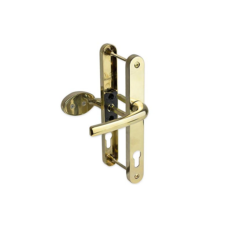 uPVC Door Handle 92mm 62mm Offset Lever Pad 215mm Fixings