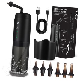 FRCOLOR Electric Ear Wax Removal Kit Ear with Multiple Nozzles Automatic System for Home Use