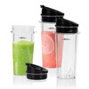 3 Pcs Ninja Blender Cups Replacement 16oz Cups with Seal