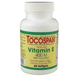 TOCOSPAN The Full Spectrum Vitamin E (400 IU Formulation) 60 Softgels