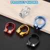 PATIKIL 34.9mm Cycles Bike Seat Post Clamp, 2 Pcs Aluminum