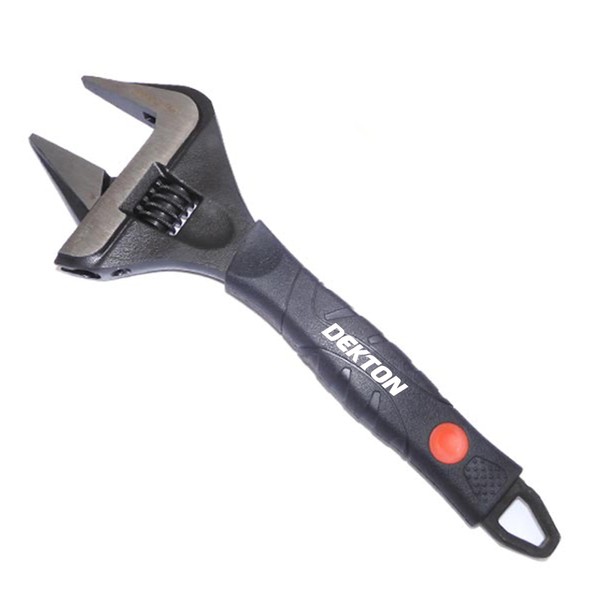DEKTON Maxpower Extra Wide Jaw Adjustable Wrench-Heavy-Duty Tool with Wide