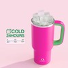 ENCOOL 32 oz Tumbler with Handle and Straw: Stainless Steel