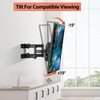SJBRWN Full Motion TV Wall Mount for 26-65 Inch Flat