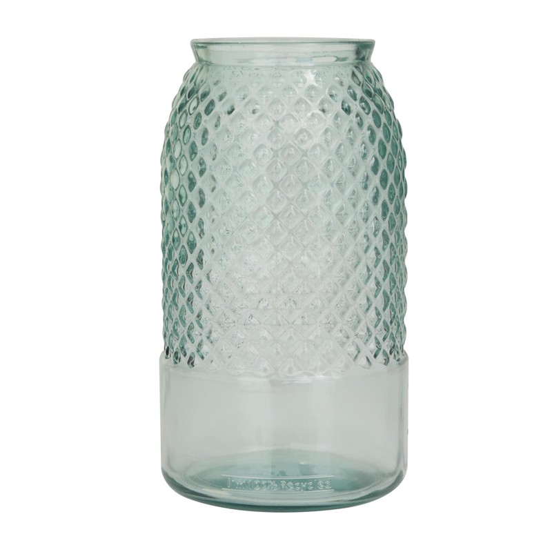 Deco 79 Recycled Glass Decorative Vase Spanish Decorative Container, Decorative