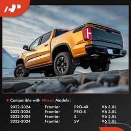 A-Premium Set of 4PCS Mud Flaps Splash Guards Mudguards Mudflaps with Hardware Kits Accessory Compatible with Nissan Frontier 2022 2023 2024, Front & Rear (Driver and Passenger Side)