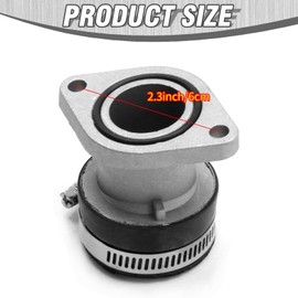 Aynaxcol 93210-35537-00 Intake Boot Carburetor, Replacement for Yamaha Bear Tracker 250 YFM250 1999 2000 2001 2002 2003 2004, Replaces 91317-06020-00 4XE-13586-00-00
