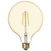 GE Lighting Large Vintage LED G40 Warm Candlelight, Amber Glass,