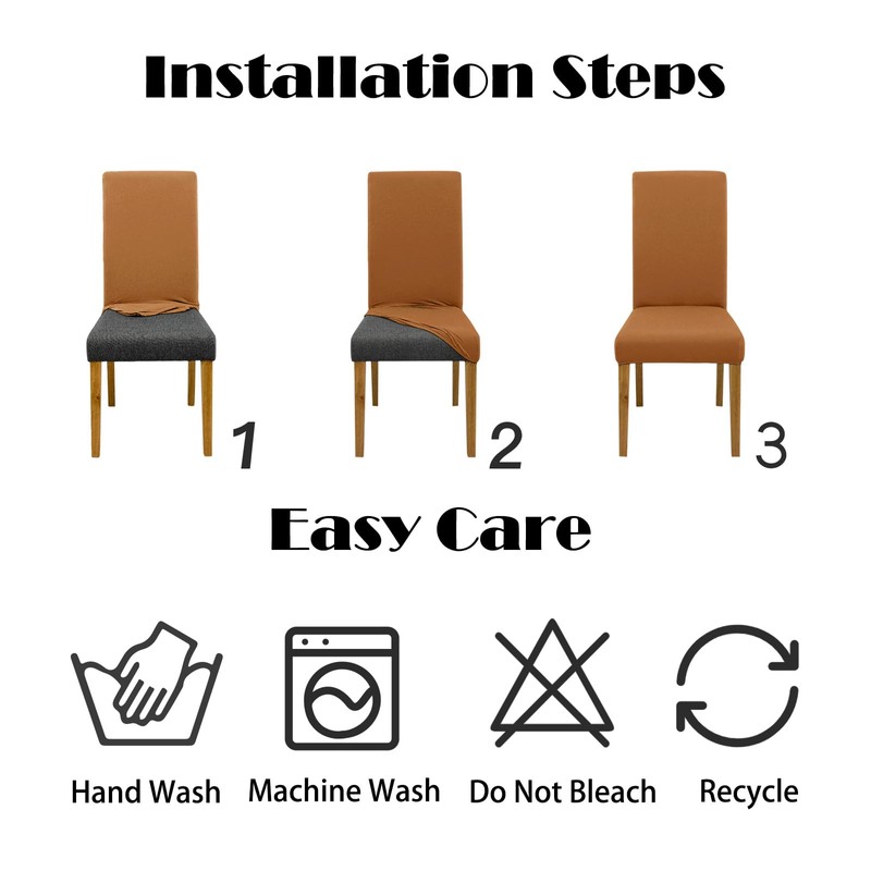 Stretch Chair Covers Set of 4 for Dining Room, 4