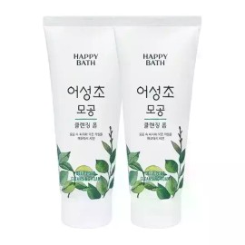 Happybath 해피바스 어성초 모공 클렌징폼 200g x2 Happy Bath Artemisia Pore Cleansing Foam 200g x2