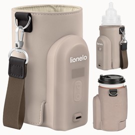 LIONELO Thermup Go Evo Scaldalatte Portatile per biberon per Neonati, Mantiene Liquidi caldi, 5 Temperature operative da 38 a 50°C Ricarica USB-C, Fino a 9 Ore di Funzionamento